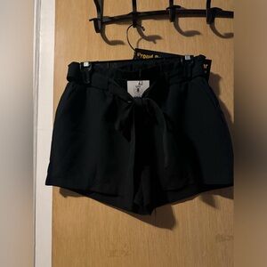NWT Revamped Black shorts with pockets 95% Polyester 5% Spandex